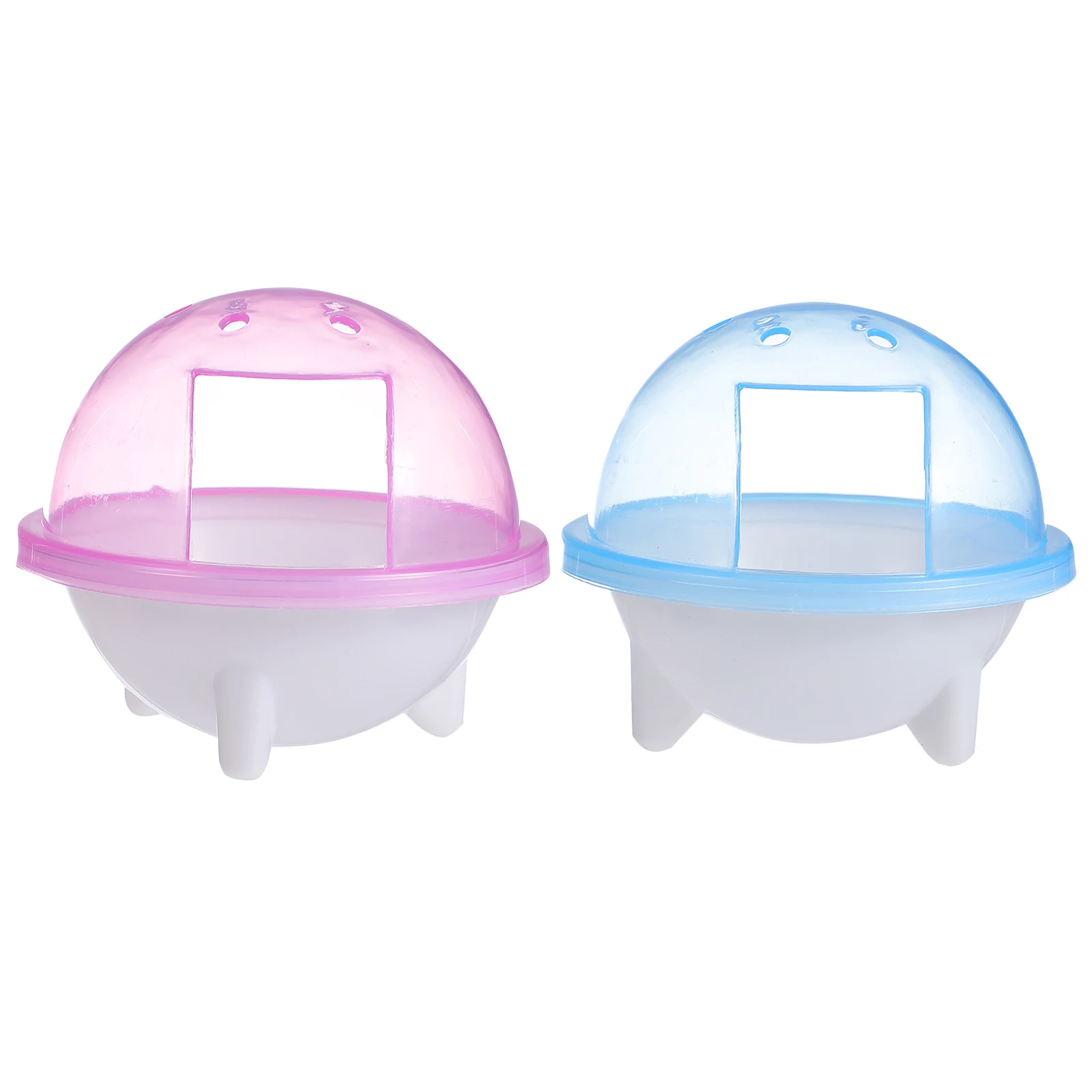 

2pcs Pet Bathroom Hamster Toilet Transparent Tubs Container Plastic Durable Bath House Small Pets Accessories Cage Washroom