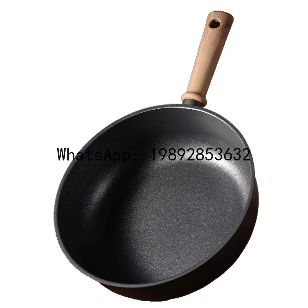 

Titanium non-stick pan frying pan flat bottom cooking potfor home cooking titanium pot lightweight non-stick pan