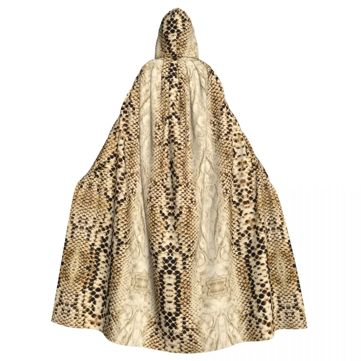 

Snake Skin Hooded Cloak Polyester Unisex Witch Cape Costume Accessory