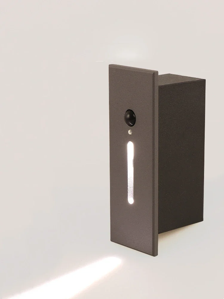 Recessed LED Strip Light 1.5W Motion Sensor Staircase Step Wall Lamp for Indoor Bedroom Stair Decoration Small Dimmable Lighting