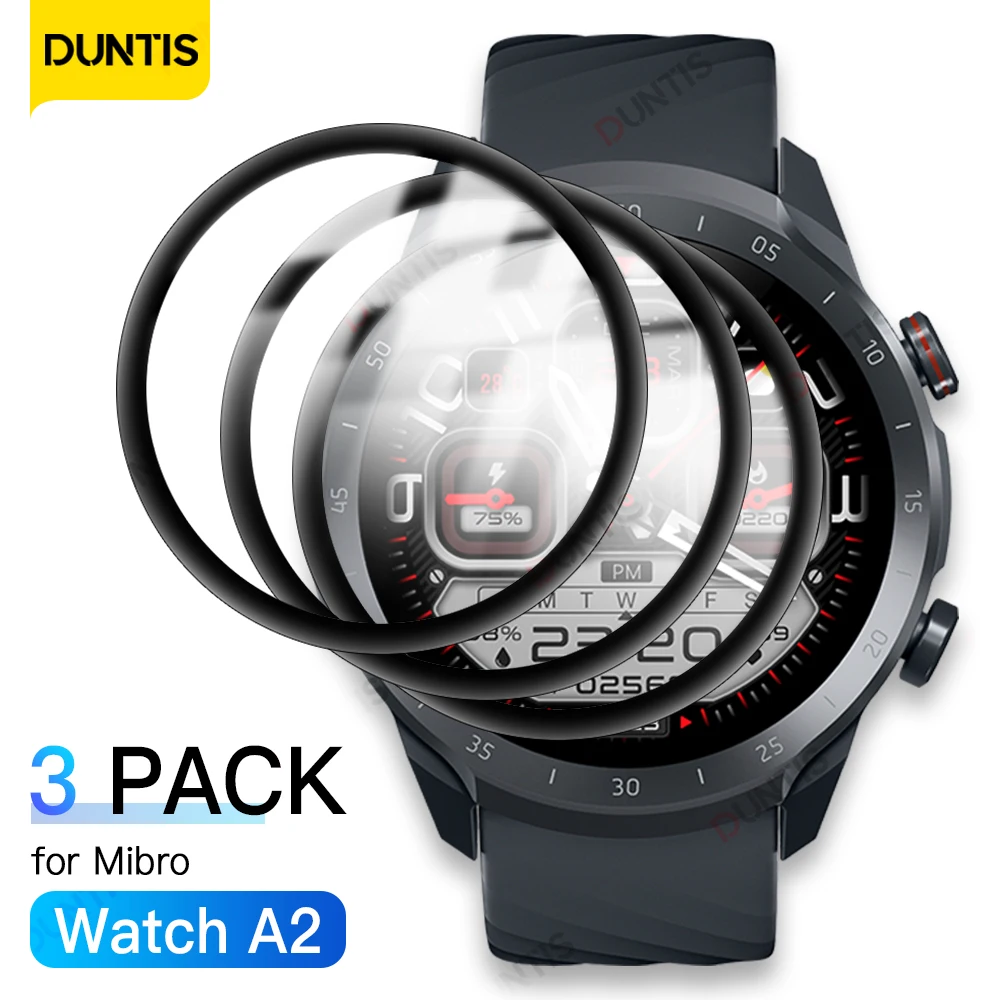 3 Pack For Mibro Watch A2 Screen Protector Anti-scratch Film For Mibro A2 All Around Coverage Protective Film Accessories