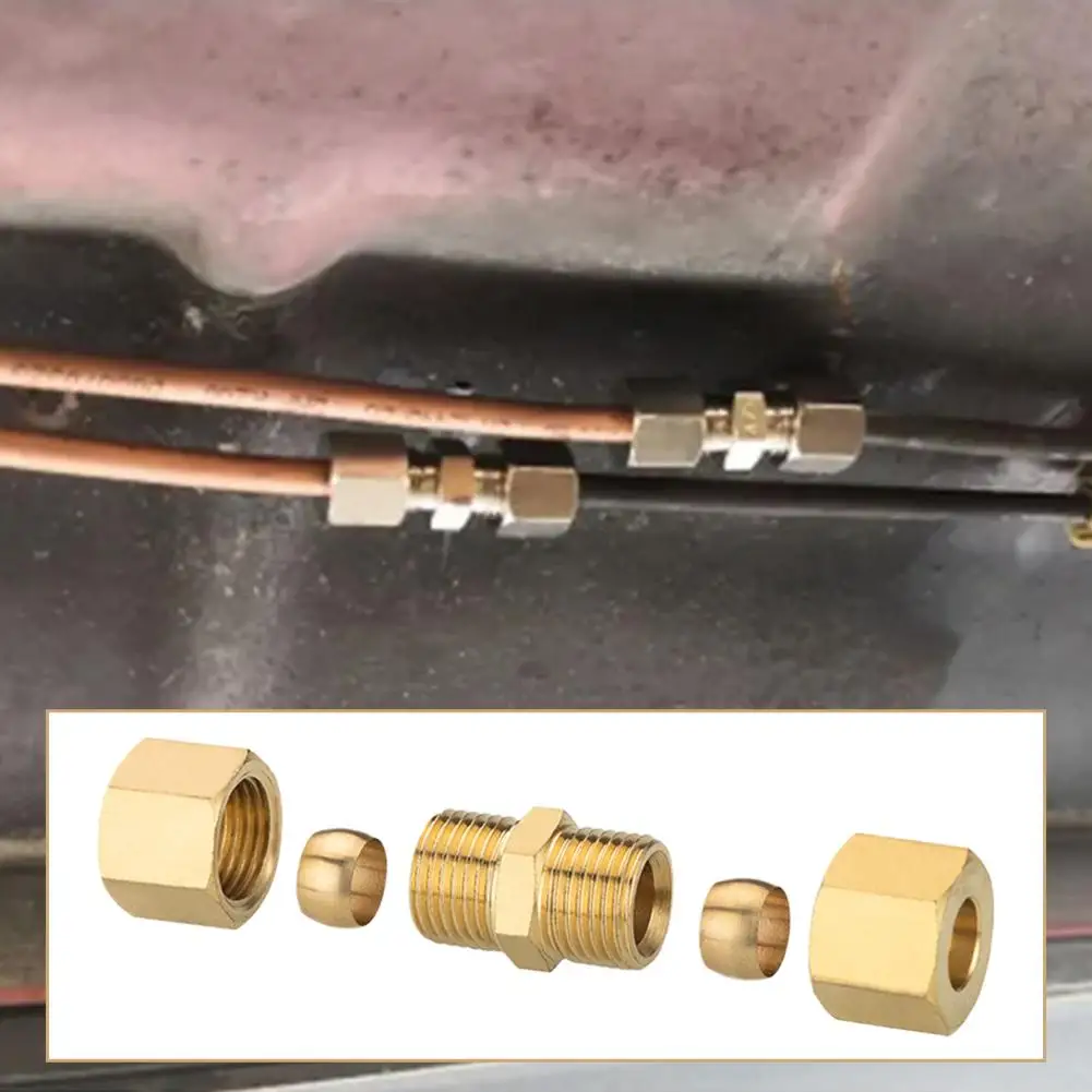 

1pcs Brake Line Connector Without Flaring For Car & Truck Brake System Repair Universal Brake Pipe Car Accessories R1S1