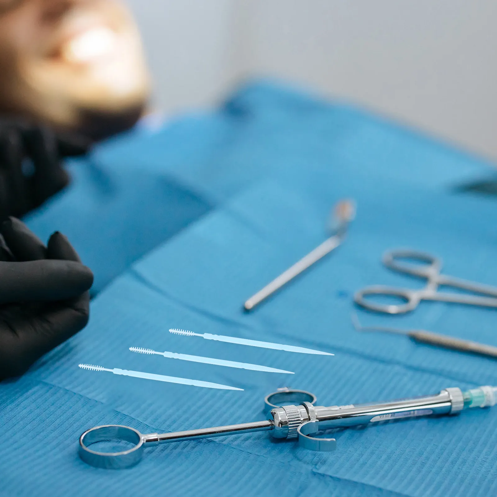 1060 Palillos Dentales de Plástico de un Solo Uso, Limpiadores Interdentales Portátiles para Eliminar Residuos de Comida, Herramientas de Limpieza Dental