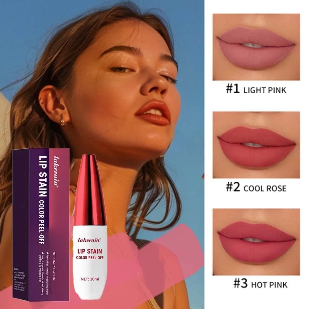 2 pezzi di rossetti lucidalabbra staccabili a lunga durata trucco smalto per labbra set 10 ml fragranza di frutta opaca macchia per labbra negozio di trucchi
