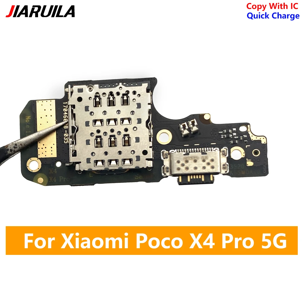 10 Pcs USB Charger For Xiaomi Mi Poco X4 Pro 5G Charging Dock Port Connector Flex Cable