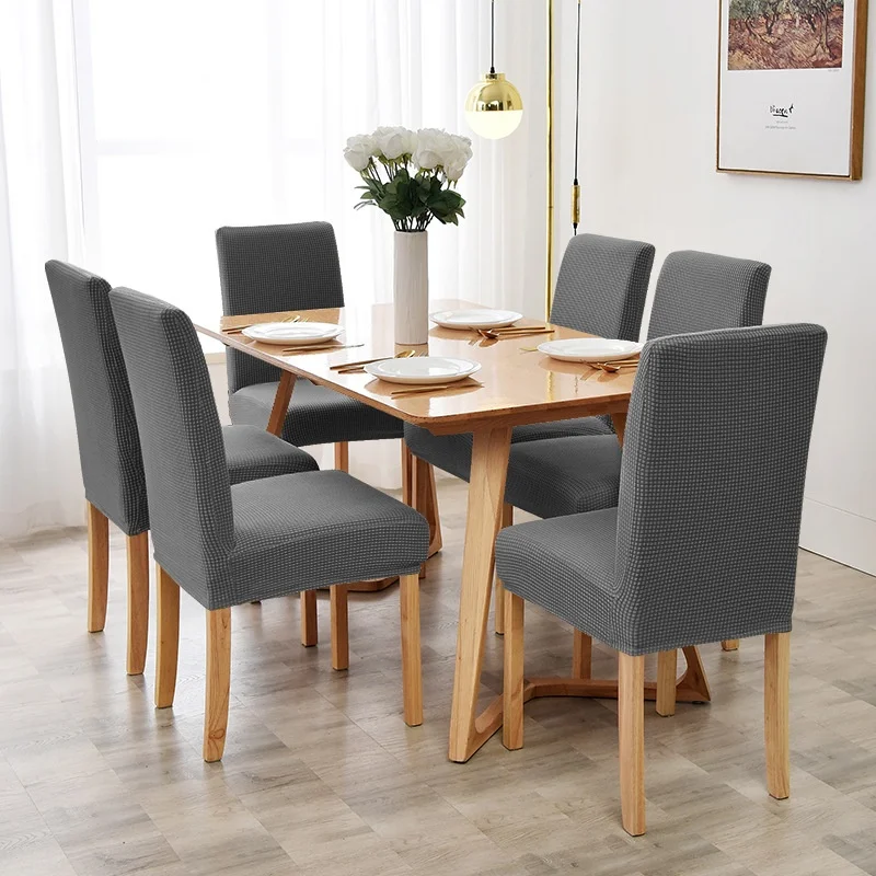 Waterproof Elastic Chair Cover for Dining Room Kitchen Wedding Hotel Banquet Restaurant Anti-dirty Seat Cover Housse De Chaise