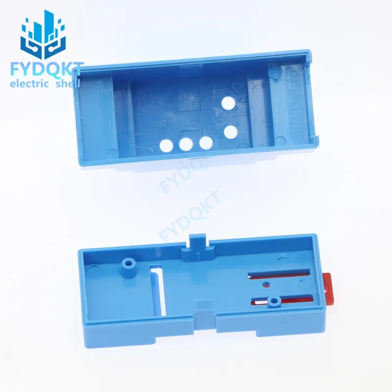 1PC DIN Rail PLC Junction Box ABS Plastic Electronics Boxs Project Case 4Colors 88x37x59mm 35-Rail Mounting Instrument Housing