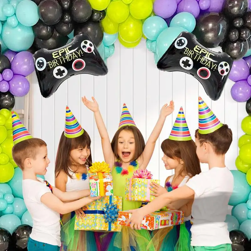 Kit de arco de globos para videojuegos, juego de decoraciones de globos para Gamepad, Kit de guirnaldas de arco para fiesta de cumpleaños para videojuegos, Baby Shower para niños