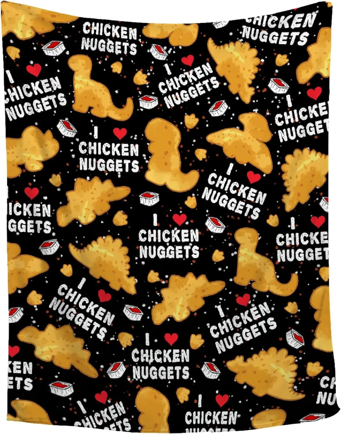 

Плед из фланели «Динозавр-наггет» для детей — ультрамягий забавный плед с изображением еды, декор для дома, для кровати, дивана, гостиной — необычный подарок, 40x50 дюймов