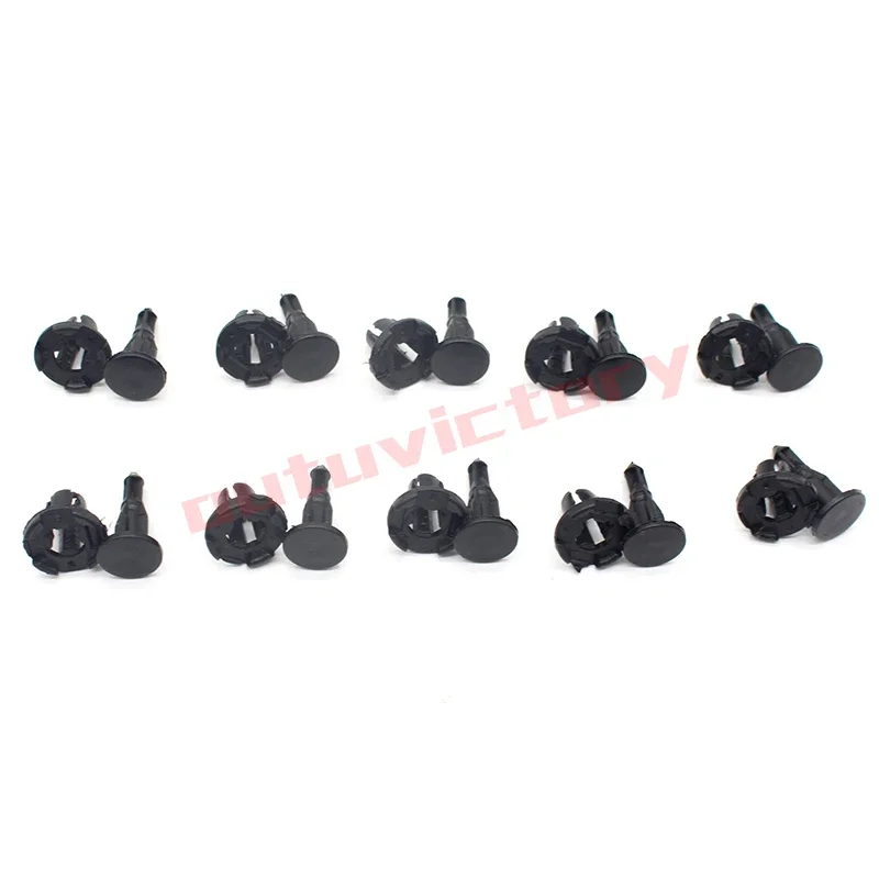 10Pcs Auto Bumper Fastener 9mm Hole Rivet Retainer Push Cover Fender Car Door Trim Panel Clip MR200300 For Mitsubishi Honda