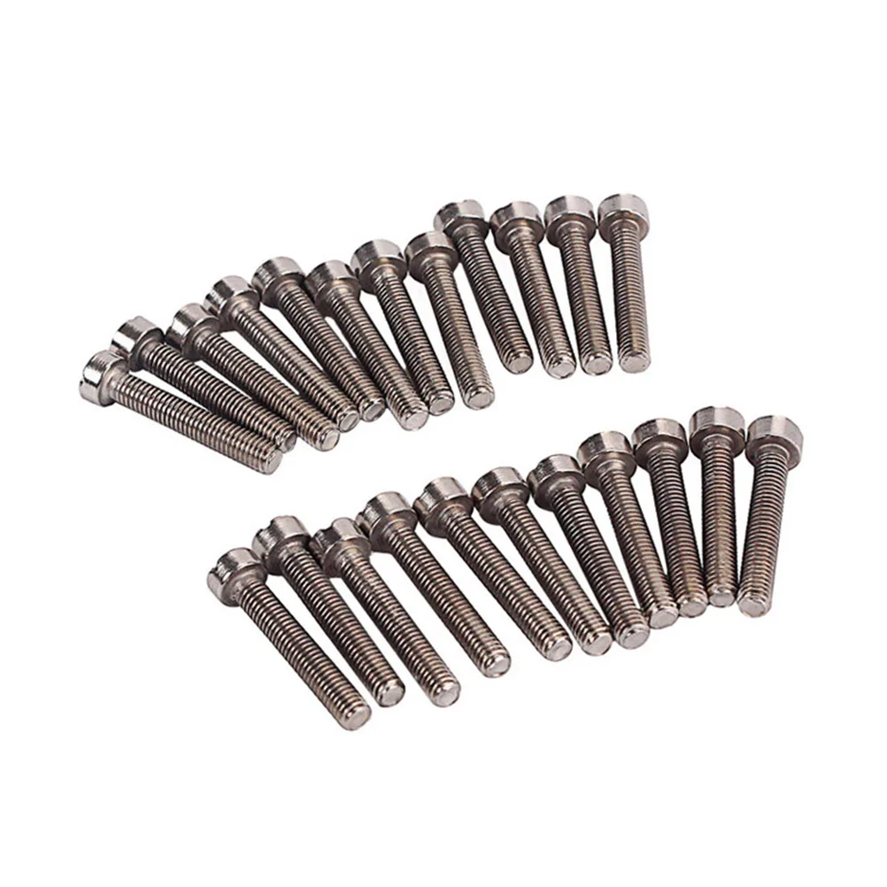 

24Pcs Y07 Double Coils Pickup Mounting Screws Silver Fixing Standard Humbucker Rings Guitar Body Pickup Mounting Screw