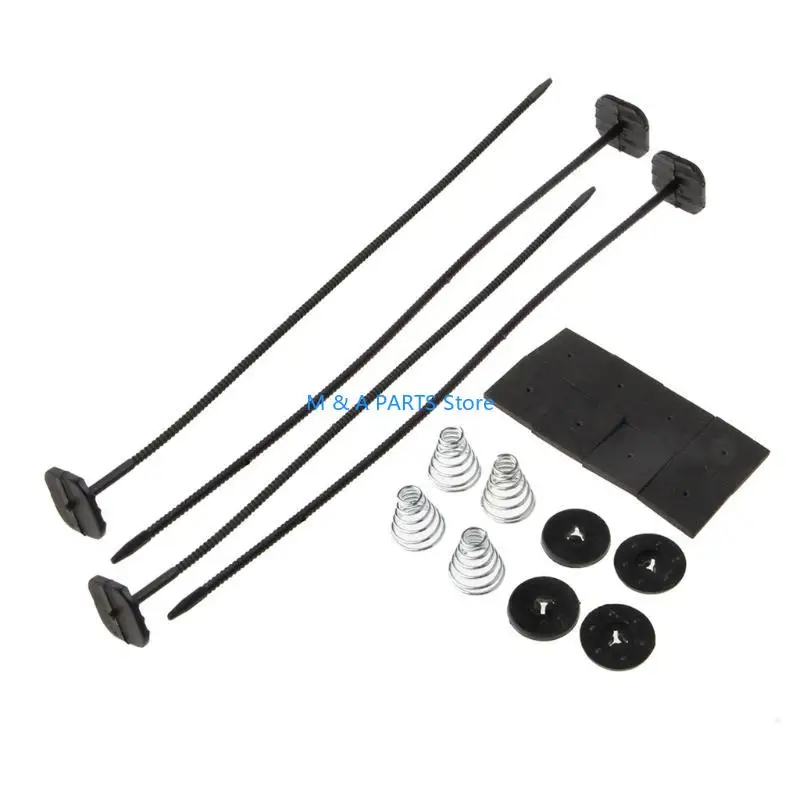 U1JF Universal Fan Mount Kits Fits Electric Cooling Fan Transmission Cooler Fan Plastic Push Through Radiator Tie Strap
