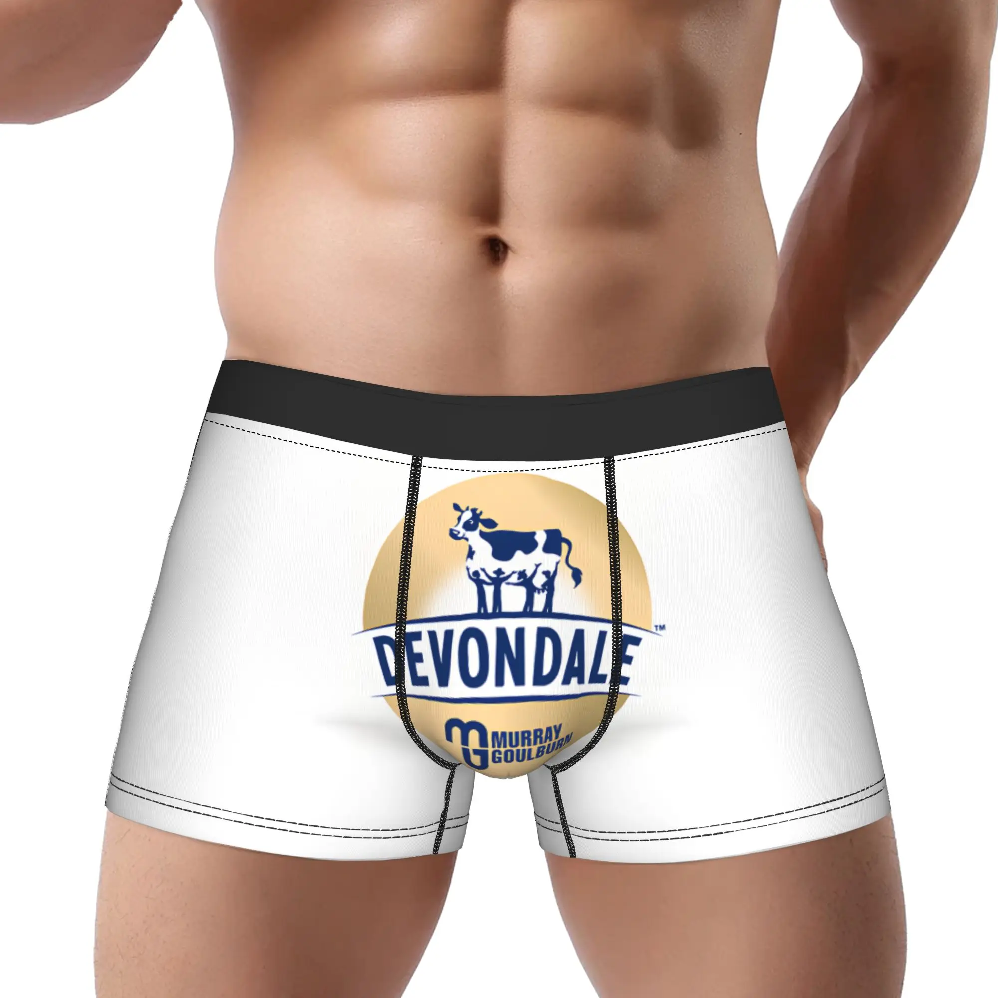 

dDevondale Murray Goulburn Cow Logo dDevondale Underpants Homme Panties Male Underwear Print Shorts Boxer Briefs