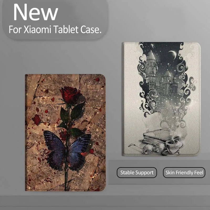 

Cartoon Castle Night Book Tablet Case For Xiaomi Redmi Mini Pad SE K 2 4 5 6 7 8 2023 2025 11 8.8 11.2 10.1 Pro Gift