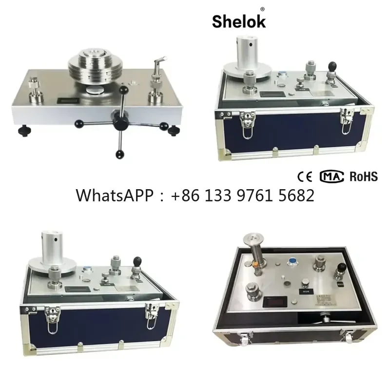 WSQ Shelok DK Series Piston Pressure Gauge 0.005% Accuracy Pressure Gauge Modular Structure
