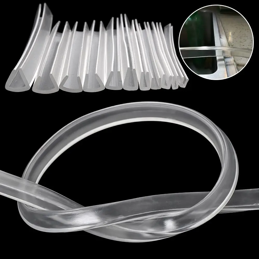 meters New Weatherstrip U-Shaped Multiple Size Shower Door Sealing Tape Glass Protector Trim Edge Guard Strip Edge Banding Tape