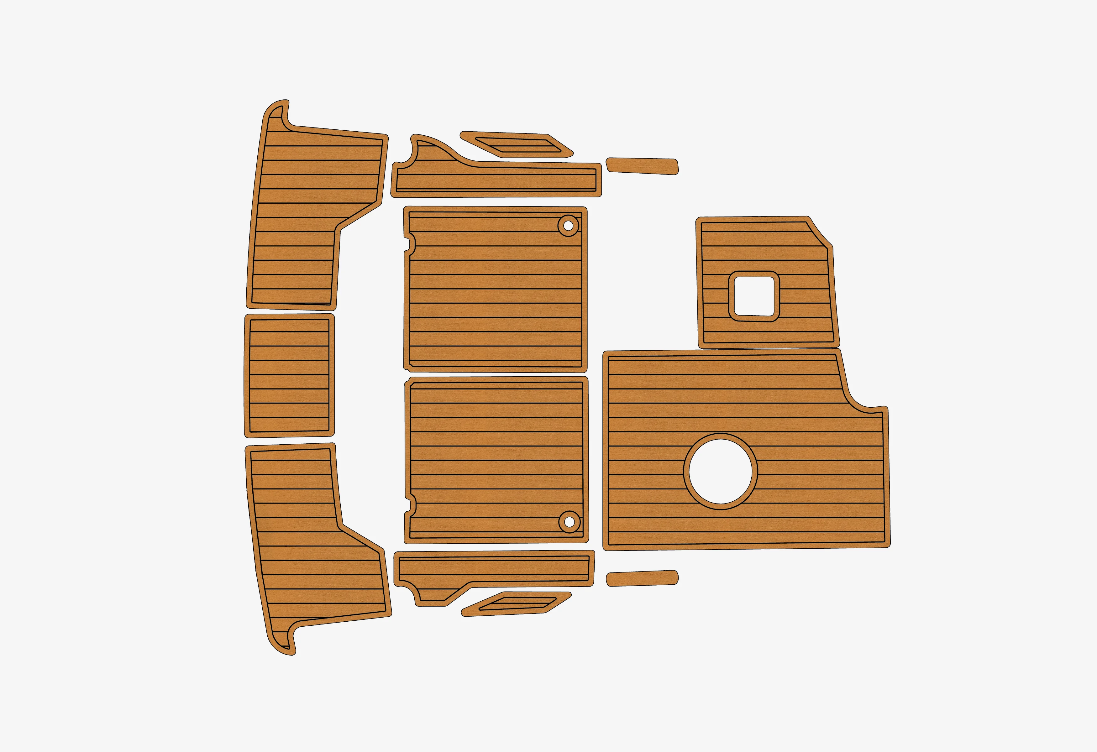 

Морской коврик из ЭВА-пены и ПВХ под тик, нескользящий, 6 мм (1/4 дюйма), для палубных покрытий, аналог Seadek/Gatorstep, для морских судов, 1994 Bayliner Ciera 2655 2855