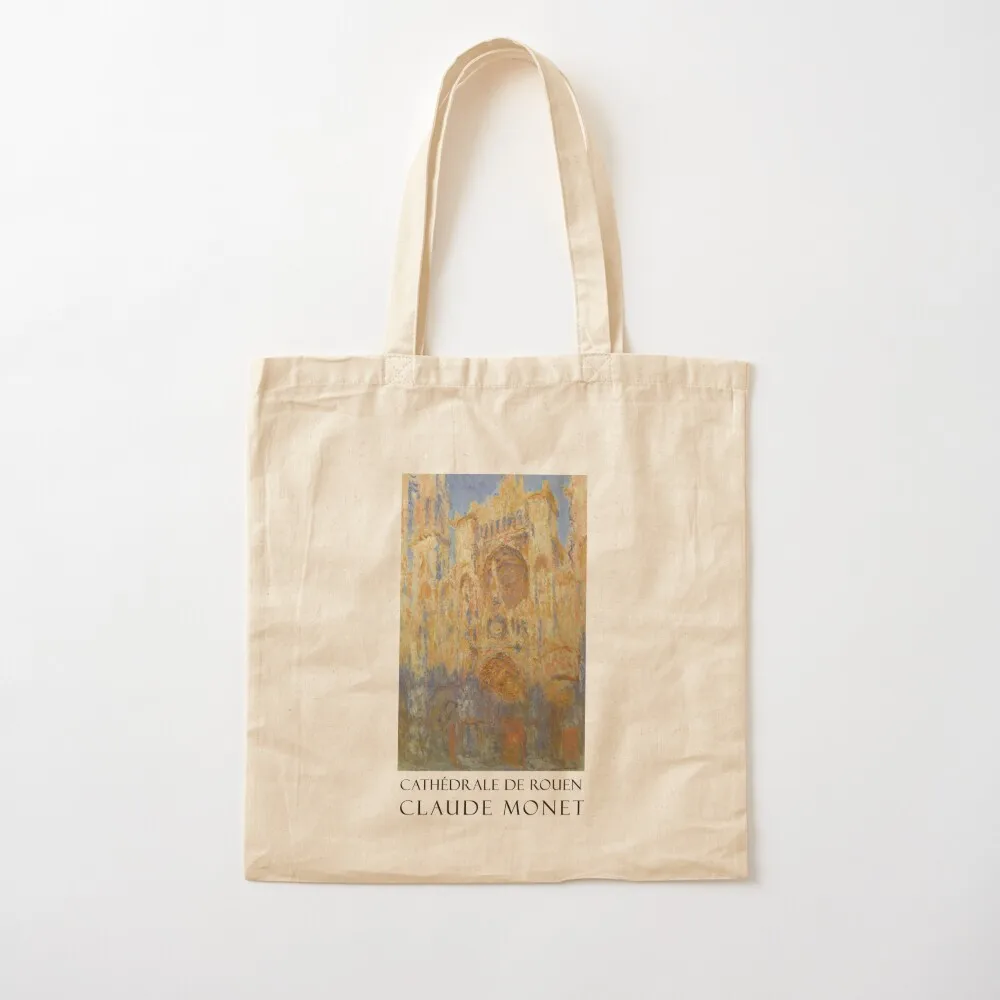 

Claude Monet, Cathédrale de Rouen painting Tote Bag Cloth bags Big bag women men bags cloth bags Canvas