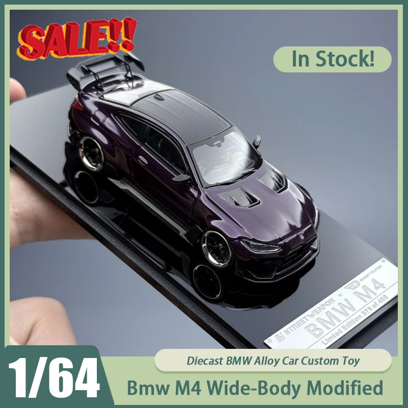 

Новый в наличии Sw 1:64 Bmw M4, модифицированный спортивный автомобиль с широким корпусом, миниатюрный сплав Bmw, литые украшения, игрушки на заказ, подарок для детей
