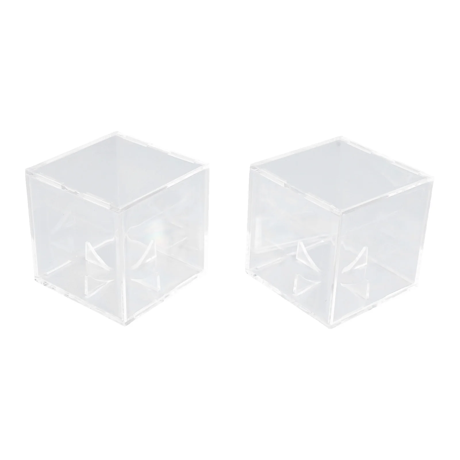 Display Showcase Clear Baseball Holder Baseball Cube Box Display Baseball Collection Four-corner Support For Baseball