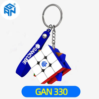 GAN 330 Magic Cube Key Buckle 3x3 Mini GAN330 Chain Professional 3x3x3 Speed Puzzle Children Toy GANCUBE Pendant Magico Cubo