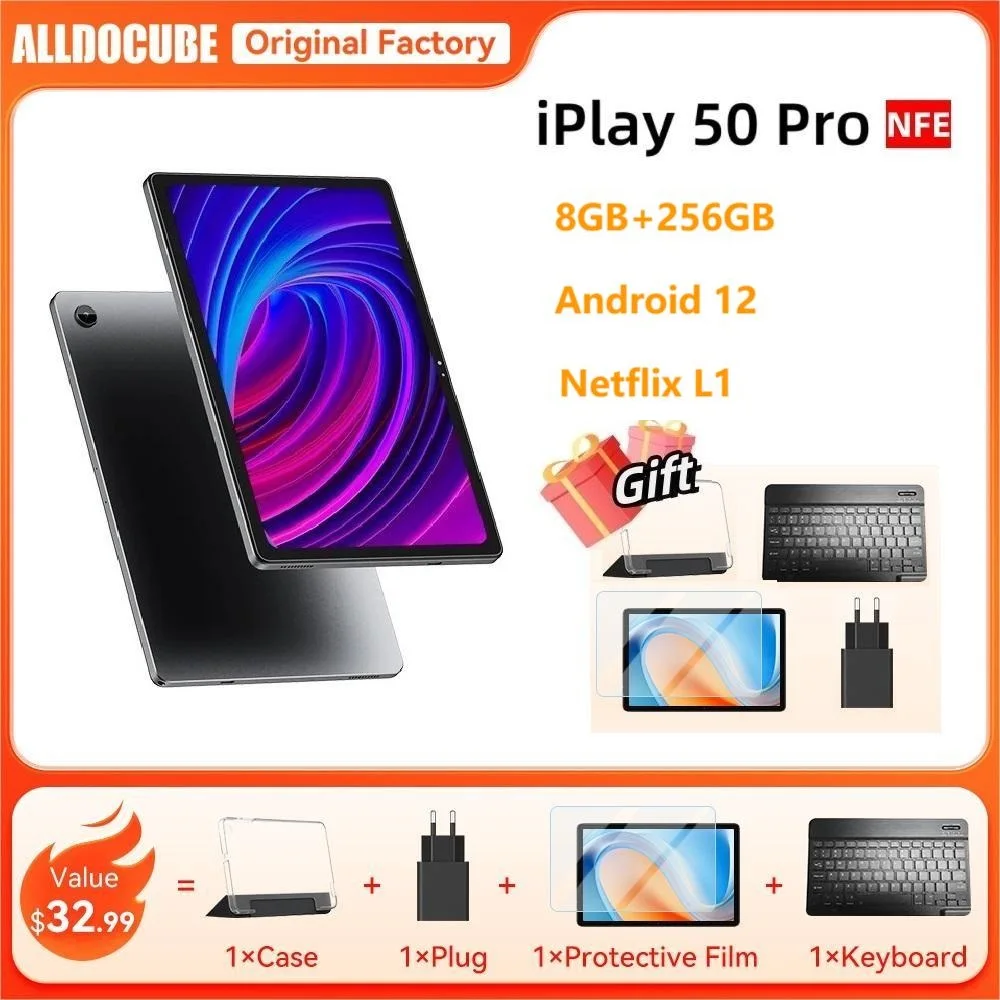 

ALLDOCUBE iPlay50 Pro 10.4inch 2K Tablet Helio G99 Android12 8GB RAM 256GB ROM lte Phonecall pad Google iPlay 50 Pro