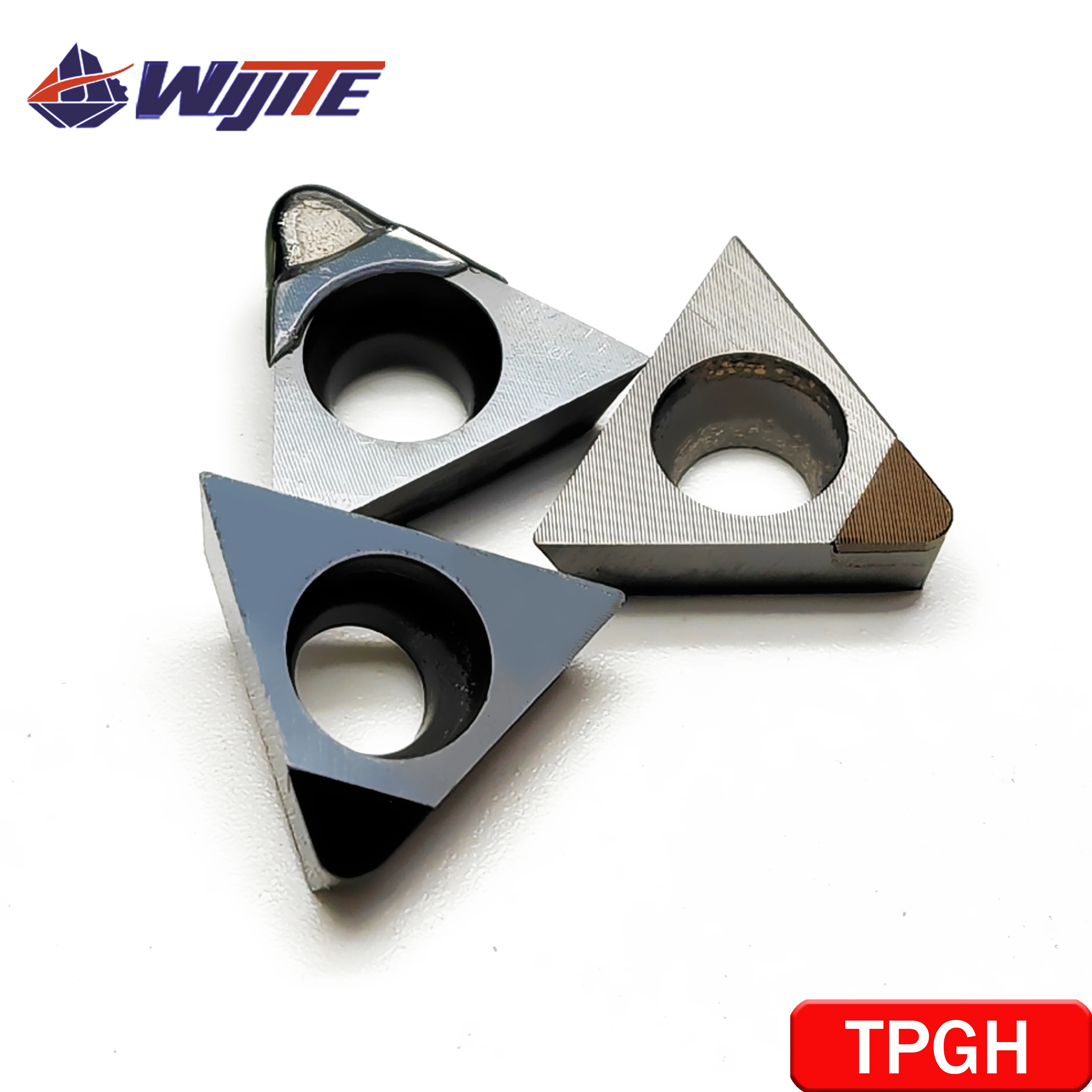 La herramienta CNC PCD TPGH 080202 090202 110302 se utiliza para aluminio, cobre y fibra de carbono, procesamiento de acero duro con herramientas CBN