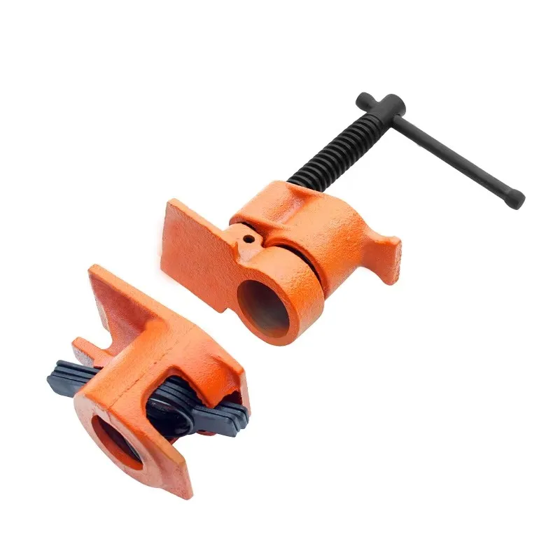 NEW 1pc Wood Glue Clamp Tube 1/2 Inch Heavy Duty Pipe Clamp Wood Gluing Clamp Steel Pipe Clamp Fixture Carpenter Woodworking Han