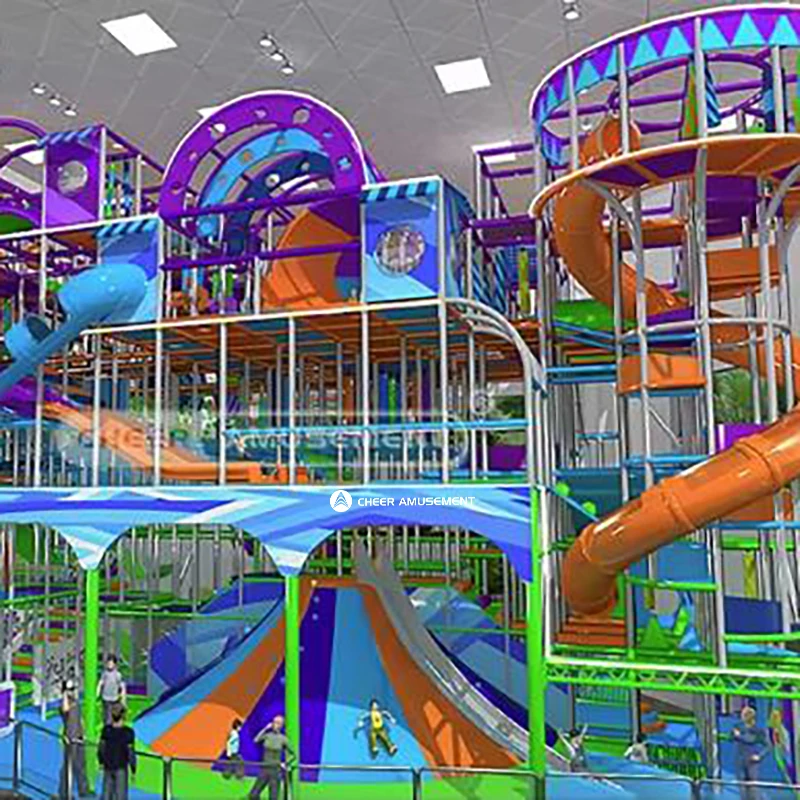One-stop service 12.3 meters high indoor playground soft entertainment children's play center large shopping center