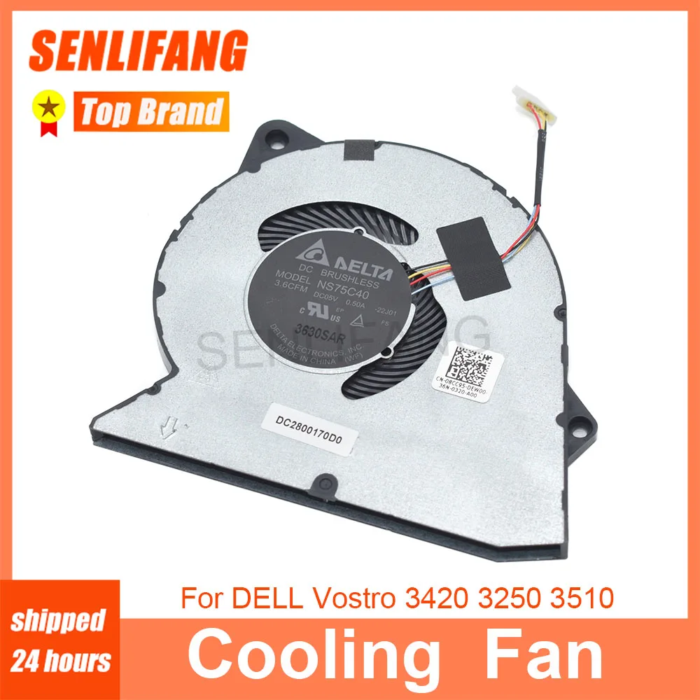 New For DELL Vostro 3420 3250 3510 Inspiron 3511 3515 DC5V 0.5A Laptop CPU Fan NS75C40 0RFF51 DFS5K12114464P DC28000WFF0 4-Line