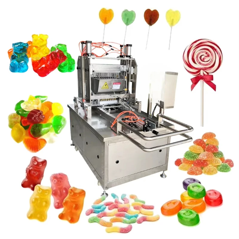 Machine commerciale de bonbons durs de sucettes, remplissage automatique de haute précision, gelée de Fudge précipitée