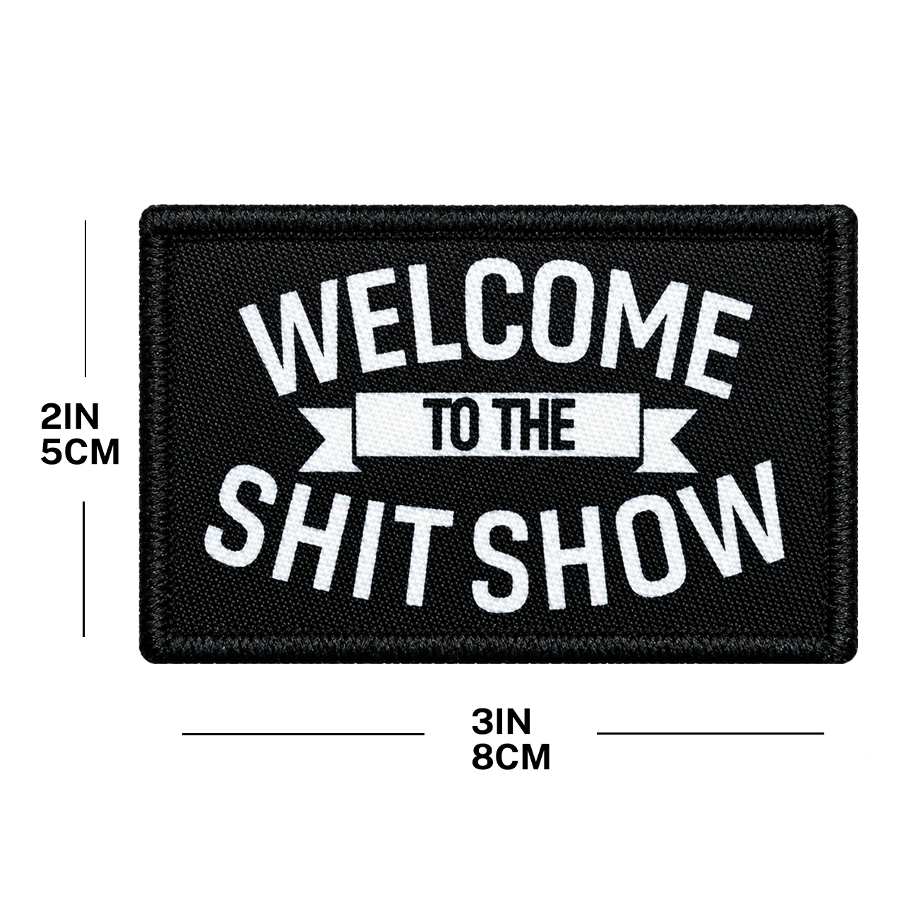 1 Stück lustiger Aufnäher „Shit Show Supervisor“ 2' x 3' Zoll Morale Patch mit Klettverschluss – Detail 2