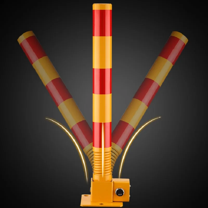 thickened anti-collision car parking space lift column elevated pile Thicken Spring flexible parking space lock post