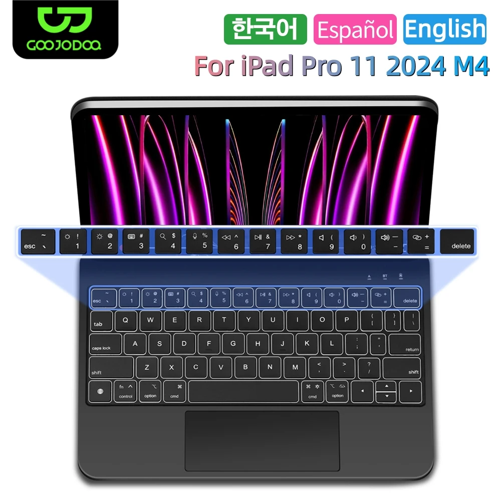 

Волшебная клавиатура для iPad Pro 11 2024 чехол Pro 11 дюймов для iPad Pro 11 дюймов teclado ipad 아이패드 케이스