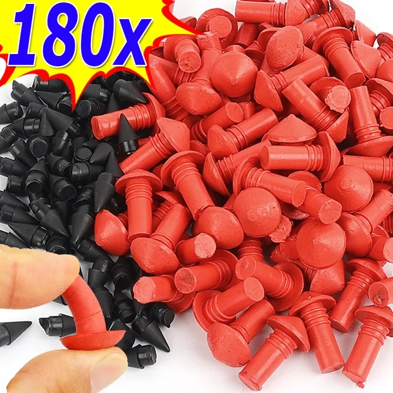 180pcs Car Motorcycle Mushroom Shape Patching Nails Portable Tire Repair Tools Vacuum Tyre Repair Rubber Nails Auto Accessories