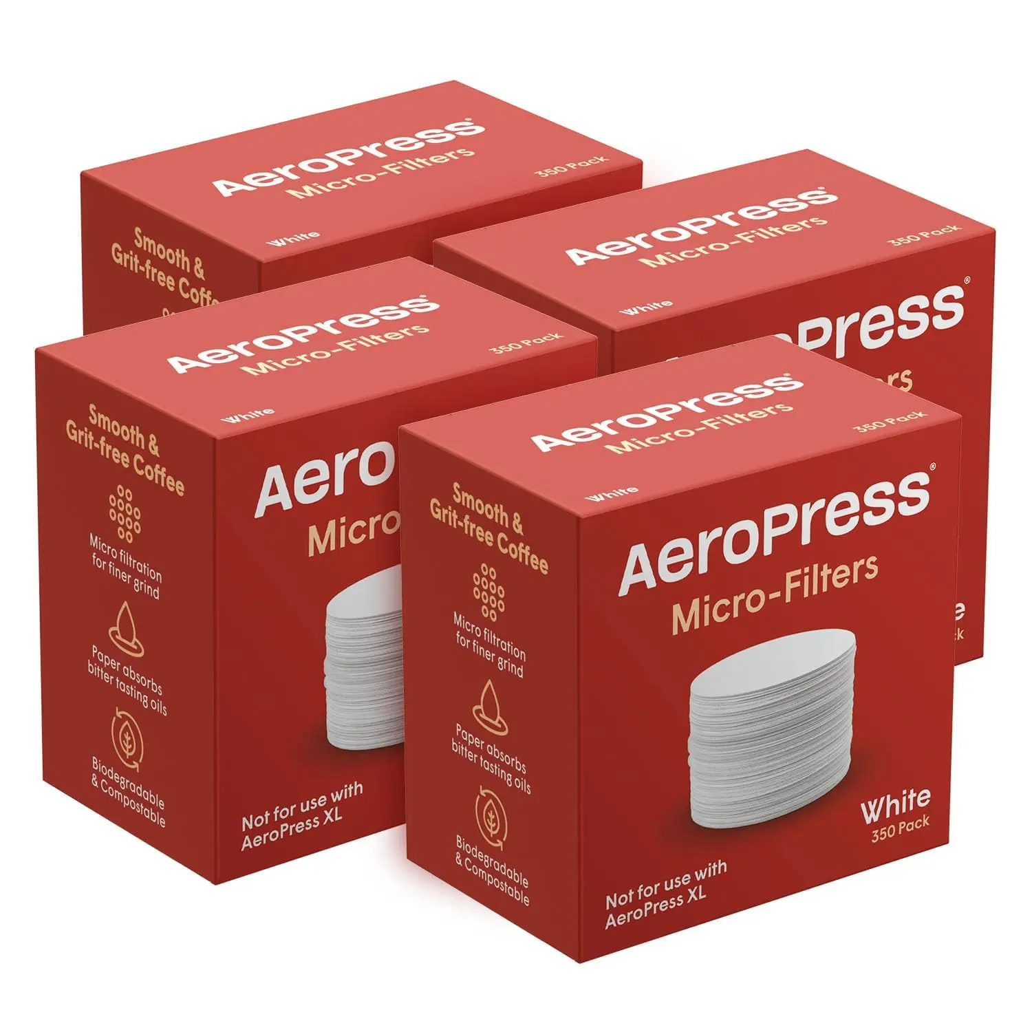 

AeroPress Micro-Filters Compostable Paper Filters for Clean Coffee, 1400 Count