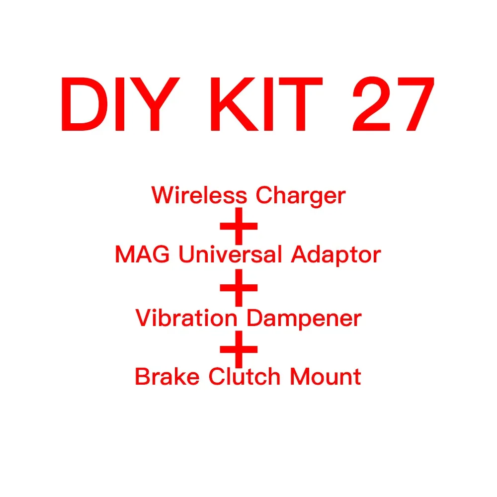 

Motorcycle Handlebar Stem Fork Mount Holder Phone Mount Vibration Dampener MAG Universal Adaptors Wireless Charger Mirror Brake