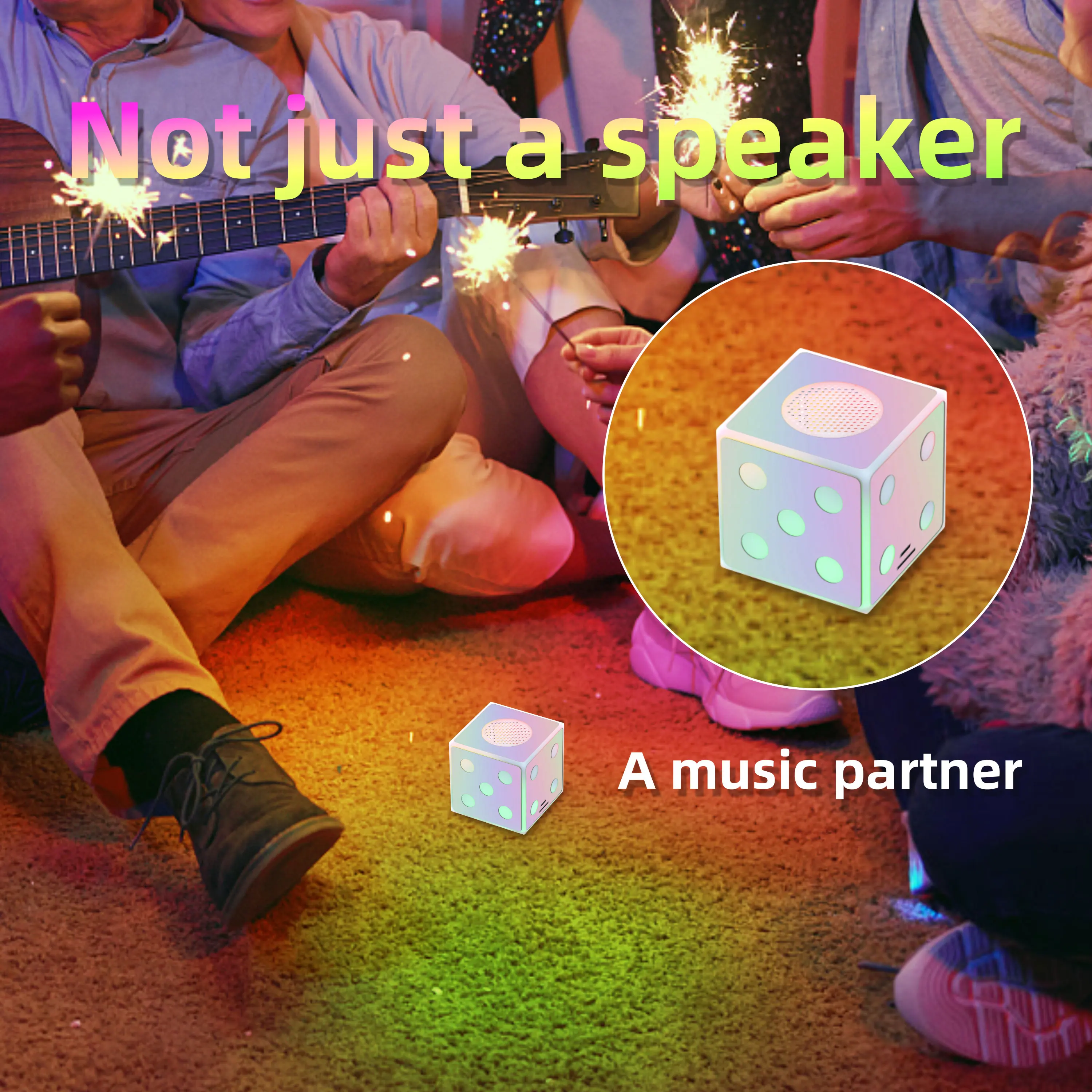 2025 New Mini Portable Bluetooth Speakers Led Lights High Power Speaker For Outdoor Indoor Home Party USB Subwoofer Sound box