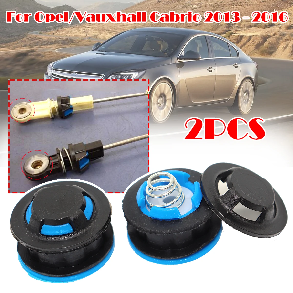 

2PC Manual Gear Shift Cable Linkage End Rod Bushing For Opel Vauxhall Cabrio 2013-2016 Gearbox Shifter lever Connector Claw-Fit