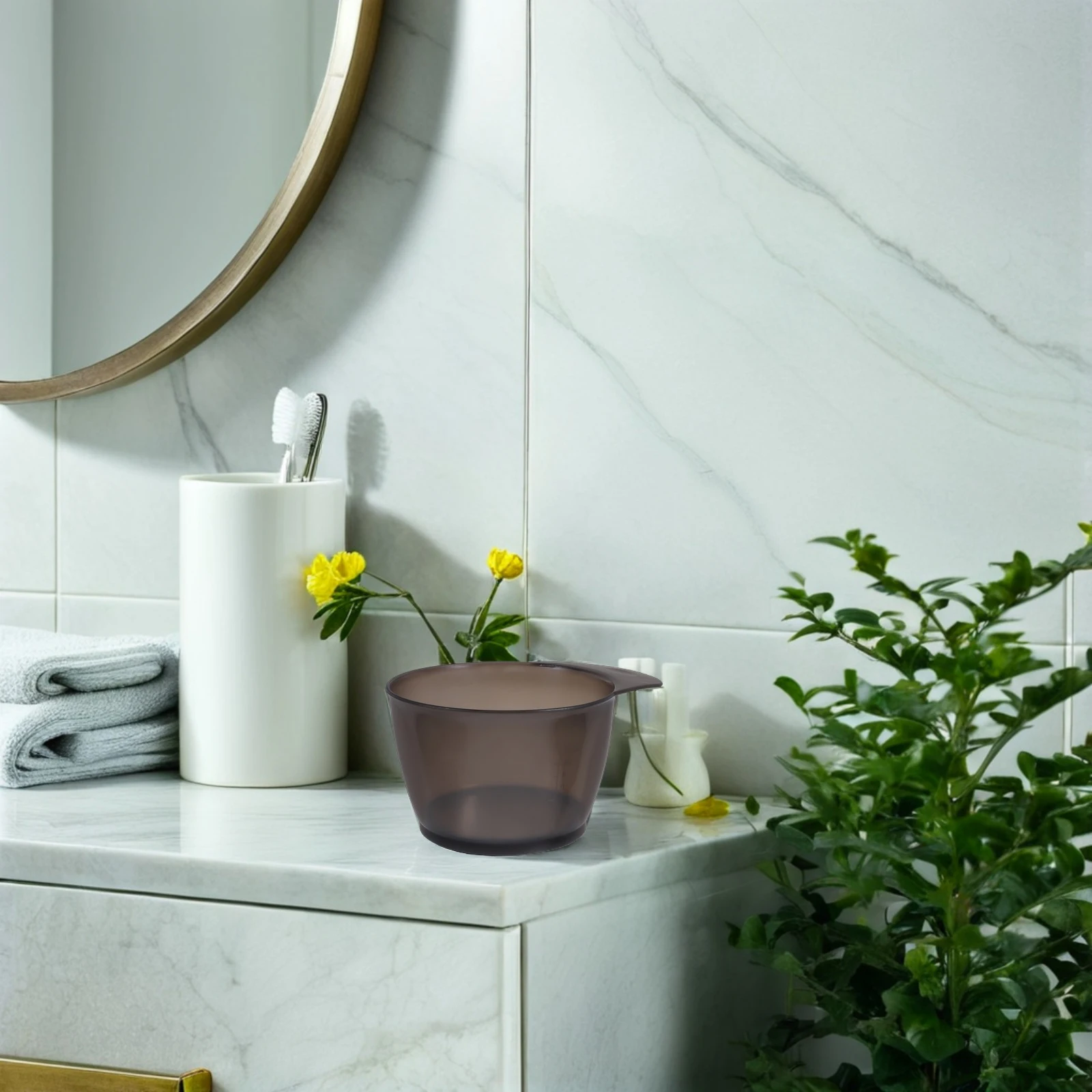 

6 шт., инструменты для краски для волос, пластиковые миски, штабелируемые набор для смешивания краски для волос, салон для домашнего использования, принадлежности для салона, одна миска для смешивания