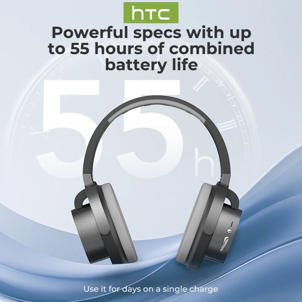HTC HP07 オーバーイヤーヘッドフォン 134 言語翻訳イヤホン 対面翻訳