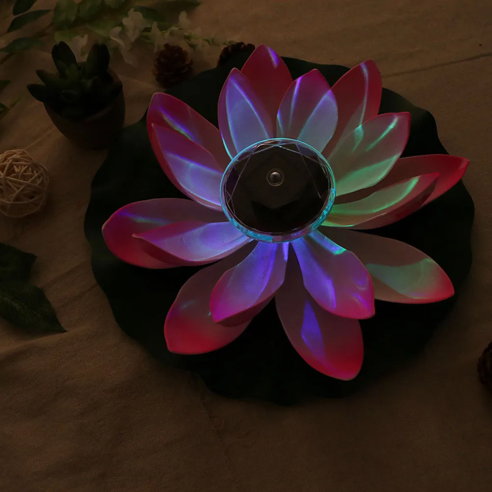 

2pcs Lotus Shape Solar Light Water Floating Lamp For Pool Decorative Outdoor Landscape Lighting Solar Pond Lights