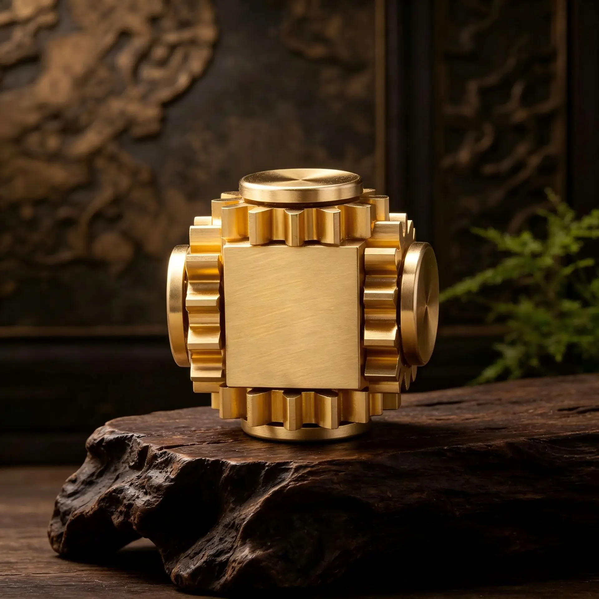brass-fingertip-gyro-gear-cube-casual-stress-relief-toy-student-relaxation-and-decompression-device