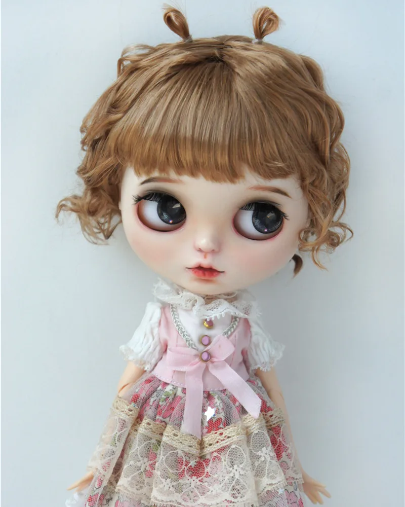 JD544 9-10inch 10-11inch 11-12inch Lovely Snail Feeler Synthetic Mohair BJD Wigs QBaby Blythes 18' Doll Accessories view 6