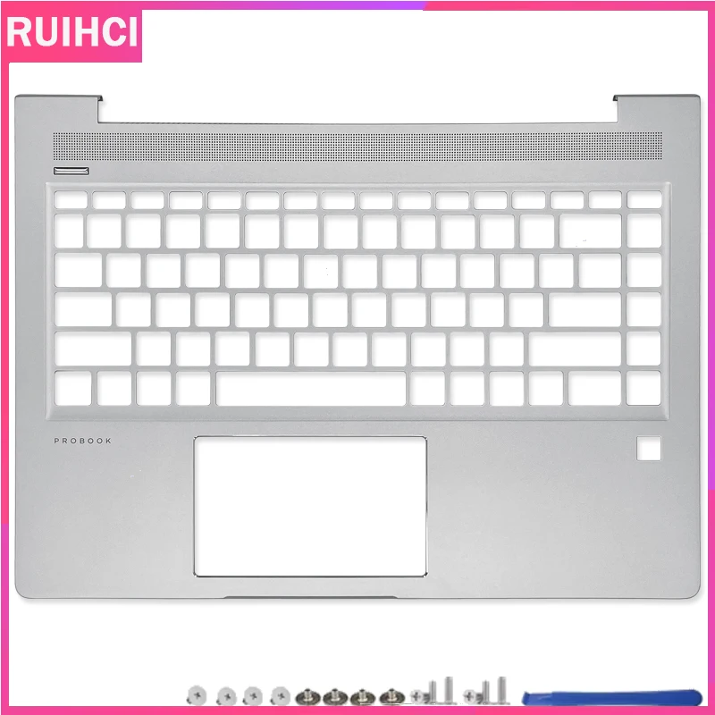 新しいラップトップ ProBook 14 440 G7 445 G7 Zhan 66 液晶バックカバーフロントベゼル/パームレストアッパーケース/ボトムケースシルバー