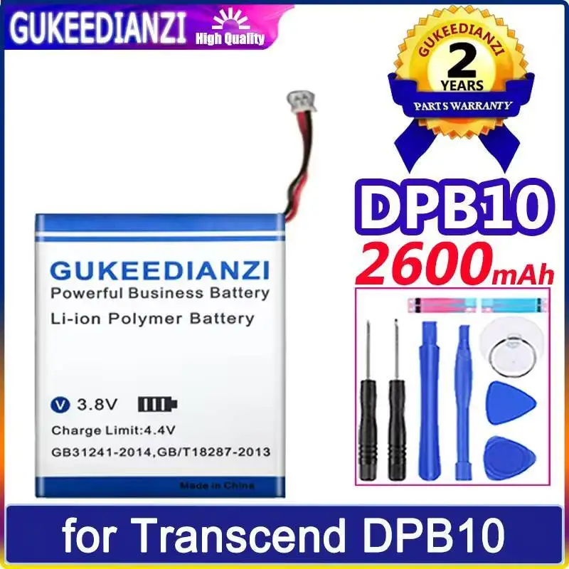 

Storage Device Battery For Transcend DPB10 High-Efficiency 2600Mah