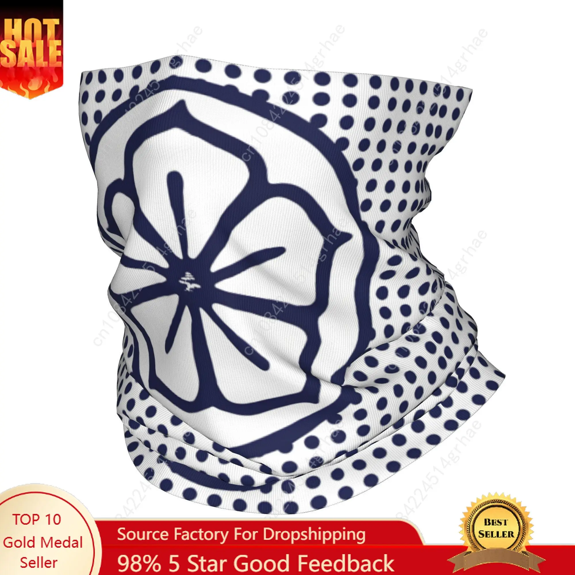 

Custom K-Karates Lotus Flower Logo Bandana Neck Warmer Men Women Winter Hiking Ski Scarf Gaiter Hot Face Cover