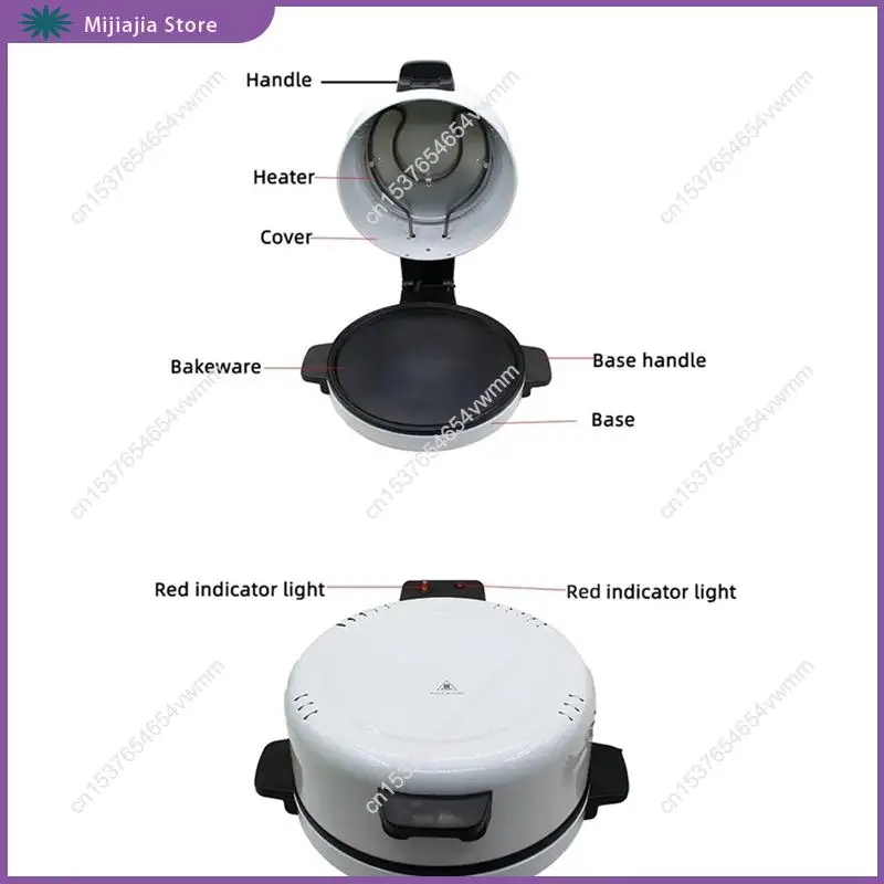 على الوجهين شواء آلة شريحة لحم ستيك الخبز البيتزا مقلاة خبز مع ضوء المؤشر مناسبة لأدوات فرن المطبخ مبيعات الاتحاد الأوروبي التوصيل