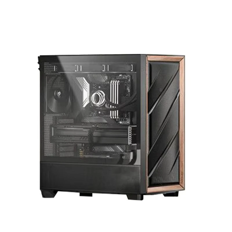حافظة ألعاب Micro ATX من البلاستيك وسبائك الألومنيوم مع برج متوسط من الزجاج المقسى ITX/MATX حافظات كمبيوتر للكمبيوتر الشخصي