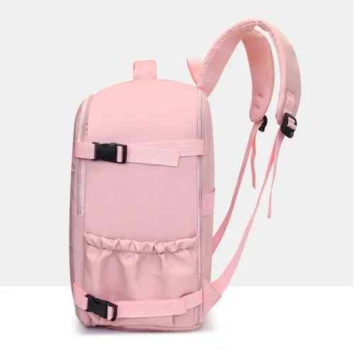 Imagen 2 del producto Mochila de viaje multifuncional para embarque, mochila de viaje ligera de gran capacidad, Color sólido de corta distancia